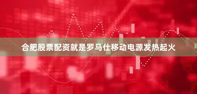 合肥股票配资就是罗马仕移动电源发热起火