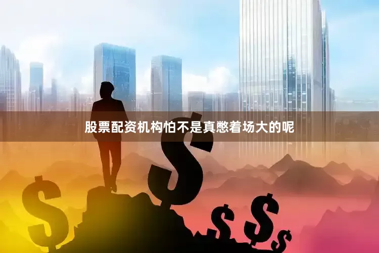 股票配资机构怕不是真憋着场大的呢